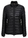 Moncler Packable Nylon Down Jacket With Two-way Zip Closure In Black