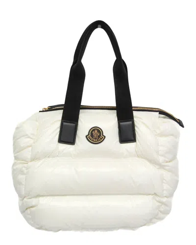 Pre-owned Moncler Black, White Nylon Handbag (authentic Pre-loved)