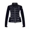 Moncler Grenoble Padded Cardigan In Black