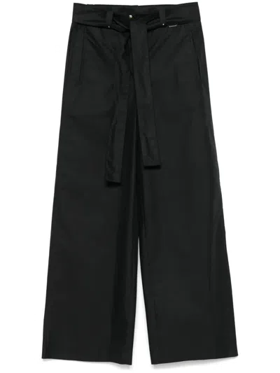 MONCLER MONCLER BLACK WIDE-LEG SPORTS PANTS