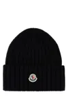 Moncler Women Beanie Wool And Cashmere Hat In 999