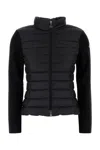 Moncler Two-material Cardigan In 999
