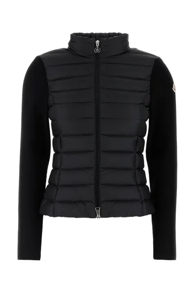 Moncler Black Wool Blend Tricot Jacket