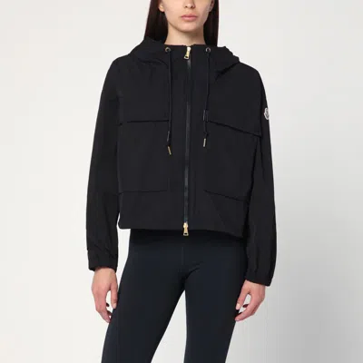 MONCLER MONCLER BLACK ZIP PARKA IN NYLON