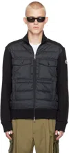 Moncler Long-sleeved Down Jacket In 999 - Black
