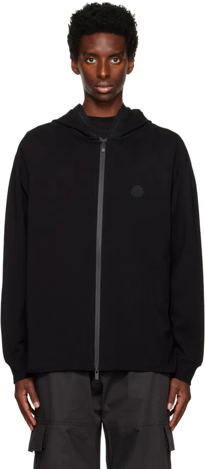 MONCLER｜HOOD/ZIP-UP (8G00010 8098U 999) Moncler Black Zip-up Hoodie In 999 Black | ModeSens