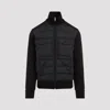 Moncler Panelled Padded Jacket In Black