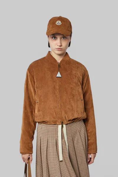 Moncler Blageon Bomber In Brown