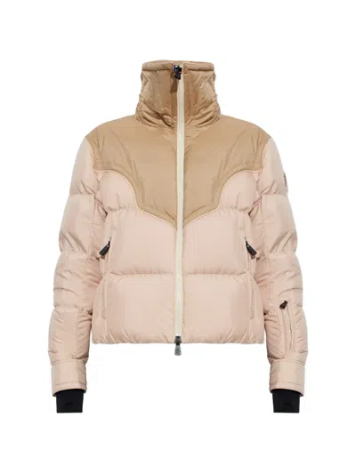 Moncler Grenoble Light Pink Blainville Bomber Jacket In Multi