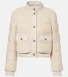 Moncler Button-down Bomber Jacket In Neutral