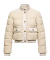 Moncler Button-down Bomber Jacket In Neutral