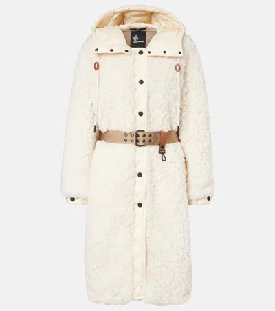 MONCLER BLAVET HOODED TEDDY DOWN COAT