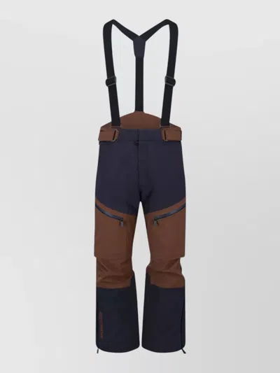 MONCLER BLOCK DESIGN TROUSERS ADJUSTABLE STRAPS WAISTBAND