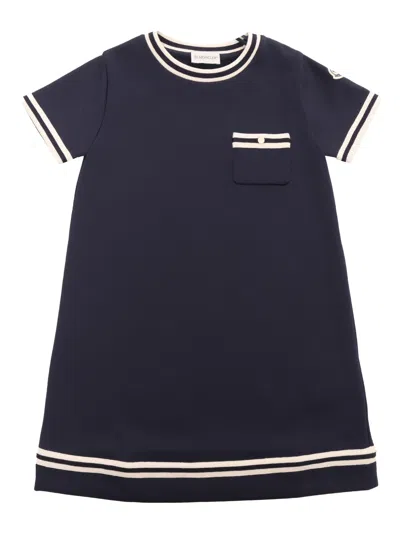 Moncler Kids' Blu Dress In Blue