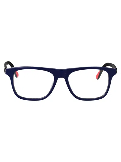 Moncler Blue Acetate Glasses In White