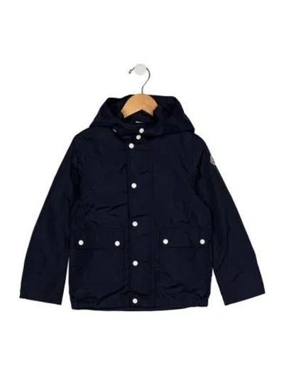 Pre-owned Moncler Babies' Blue Casual Jacket With Zip And Snap Closure