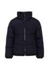 Moncler Blue Cermasa Down Jacket For Boy With Logo In Blue