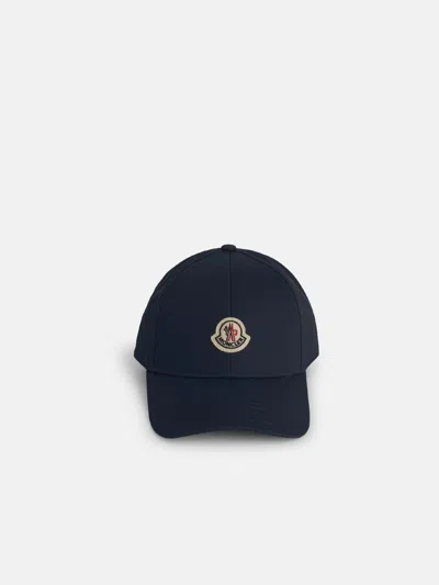Moncler Blue Cotton Cap