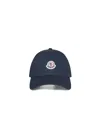 Moncler Blue Cotton Gabardine Baseball Cap