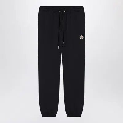 MONCLER BLUE COTTON JOGGING PANTS