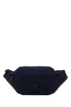 Moncler Navy Blue Fabric Small Durance Belt Bag In Blue