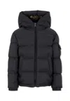 Moncler Blue Taidu Down Jacket For Boy With Logo In Blue