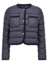 Moncler Gencay Short Down Jacket In Blue