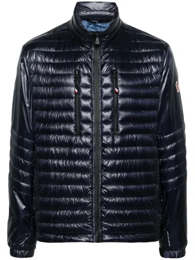 Moncler Blue High-shine Padded Jacket