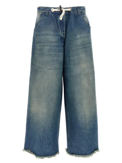 Moncler Jeans  Genius X Palm Angels In Blue