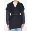 Moncler Padded Cape In Black