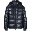 Moncler Men Maya Short Down Jacket In Blue