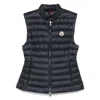 Moncler Padded Sleeveless Igens Vest With Stand-up Collar In Black