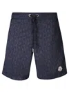 Moncler Blue Swim Boxers In Blue
