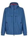 Moncler Grenoble Blue Polyester Thurn Down Jacket In Blue