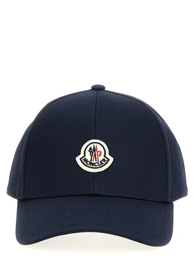 Moncler Blue Logo Patch Baseball Cap