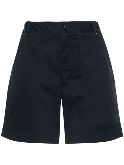 Moncler Blue Logo-patch Shorts