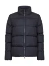 Moncler Women Blue Mauzun Short Down Jacket In Black