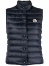 MONCLER PADDED LOGO PATCH GILET - WOMEN'S - FEATHER DOWN/POLYAMIDE