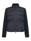 Moncler Padded Cardigan Sweaters And Cardigans Blue In Blue