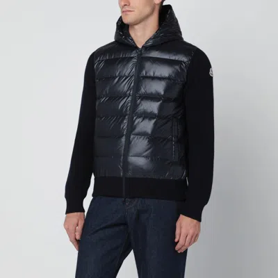 Moncler Blue Padded Zip-up Cardigan
