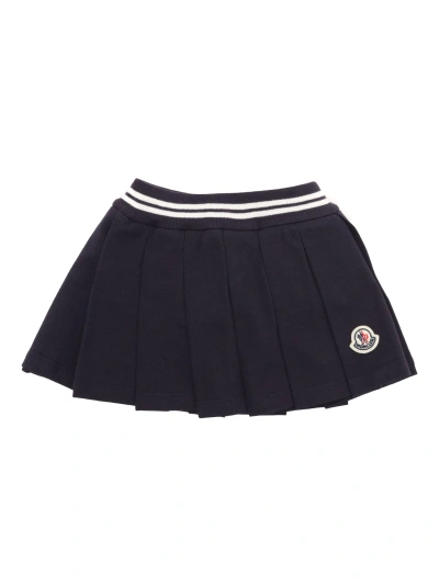 Moncler Babies' Pleated Skirt In Blue