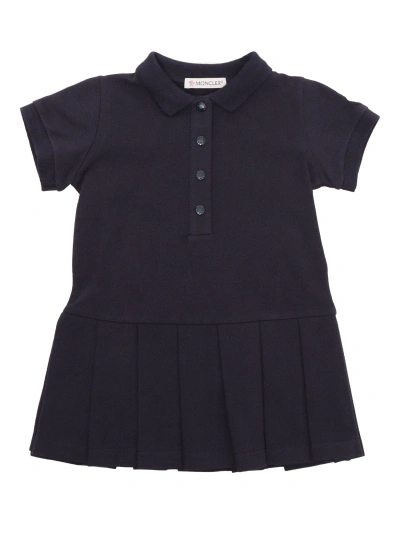 Moncler Kids' Blue Polo Dress