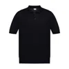 Moncler Logo-appliqué Polo Shirt In Black