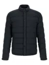 Moncler Blue Quilted Jacket In Blue