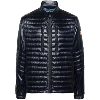 MONCLER BLUE POLYAMIDE JACKET
