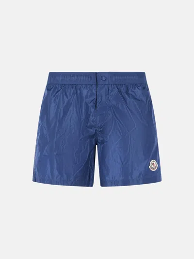 Moncler Kids' Blue Polyamide Swimsuit