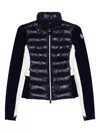 Moncler Grenoble Padded Cardigan In Black