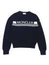 MONCLER BLUE RIBBED SWEATER