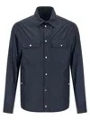 Moncler Ripstop Shirt In Blue