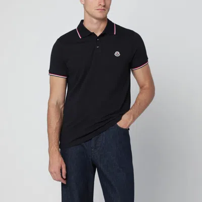 Moncler Blue Short-sleeve Polo Shirt